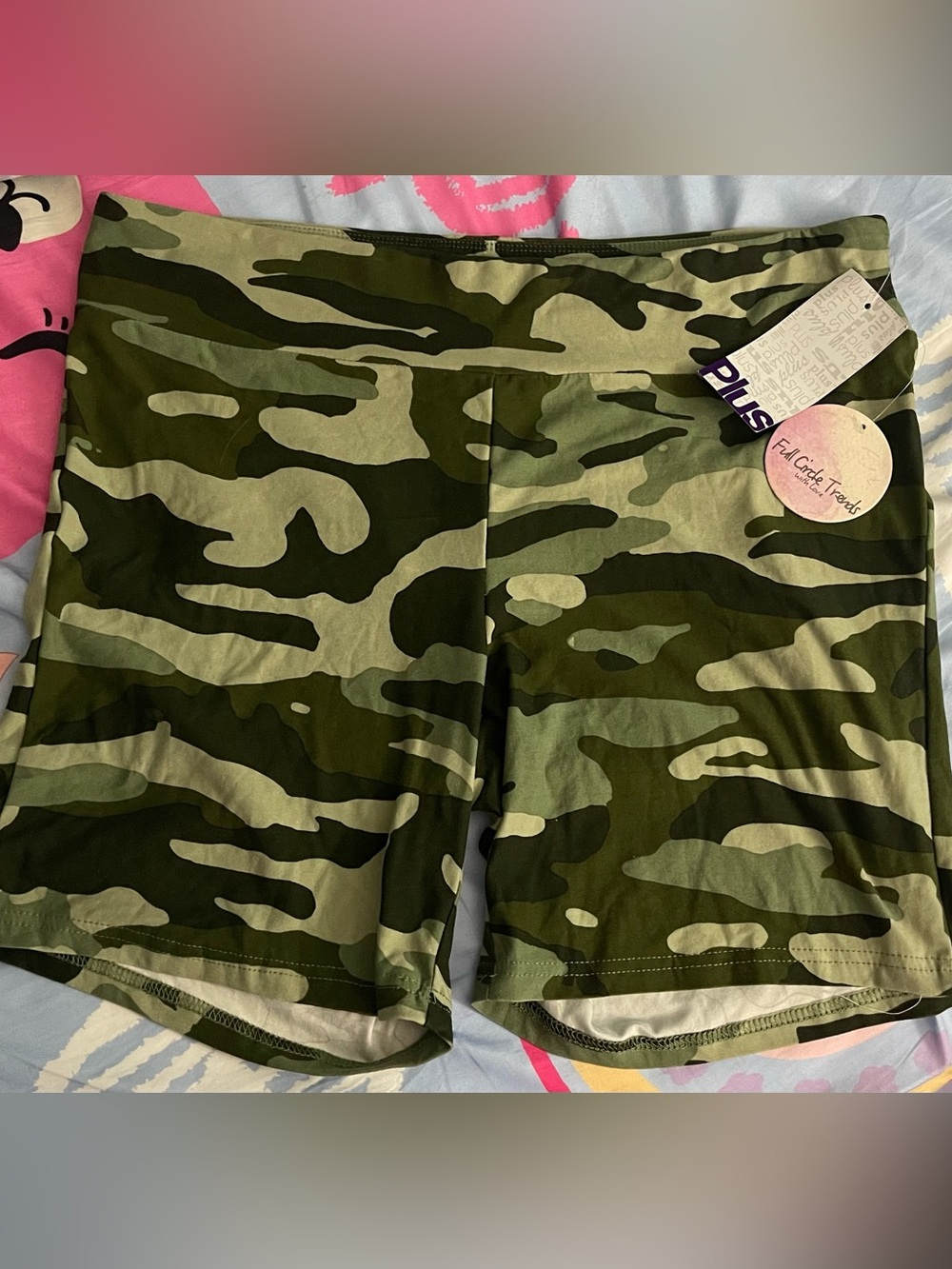 Love Men's Camo Athletic Shorts - Olive & Dark Green